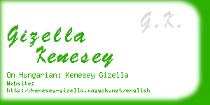 gizella kenesey business card